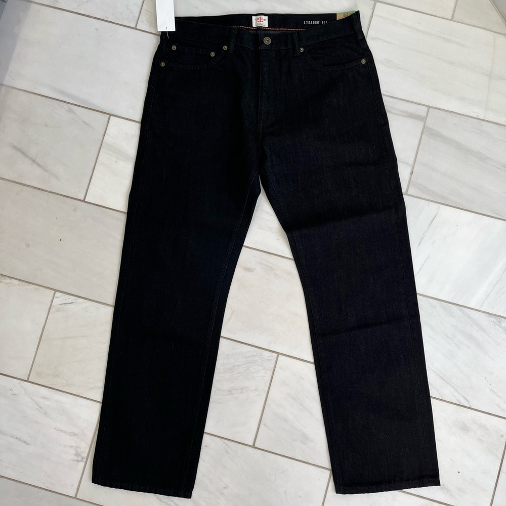 Dockers black denim five pocket straight fit 34X 30